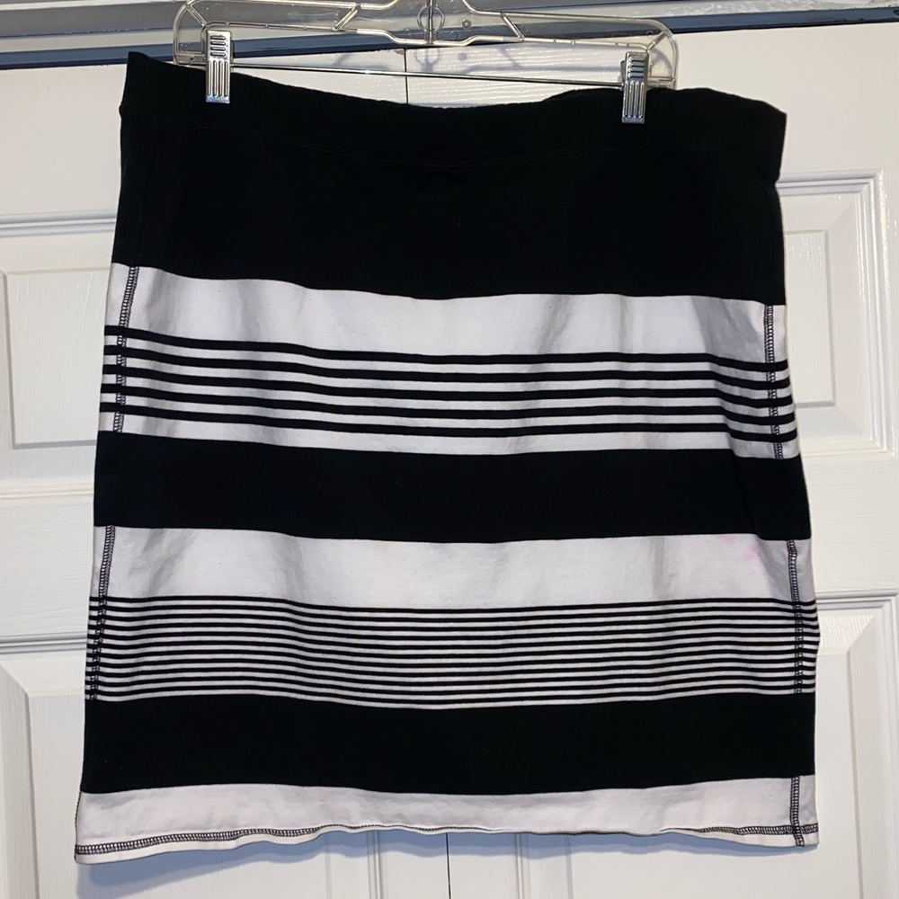 Old Navy Cotton Stretch Striped Skirt Size XL